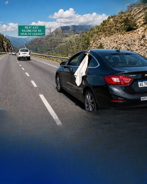 Understanding the White Cloth in a Car Window: A Traditional Signal Drivers Still Use Today
