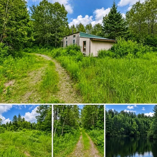 Escape to Nature: Secluded Off-Grid Cabin on 24 Wooded Acres in Northern Maine