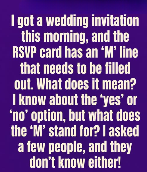 Why Is There an “M” on RSVP Cards? The Simple Meaning Behind This Old Invitation Tradition