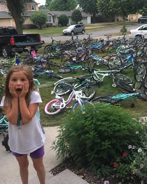 My 8-Year-Old Daughter Gave Her Old Bicycle to Our Elderly Neighbor, but the Next Morning Our Entire Front Yard Was Filled With Bikes and an Unexpected Community Surprise