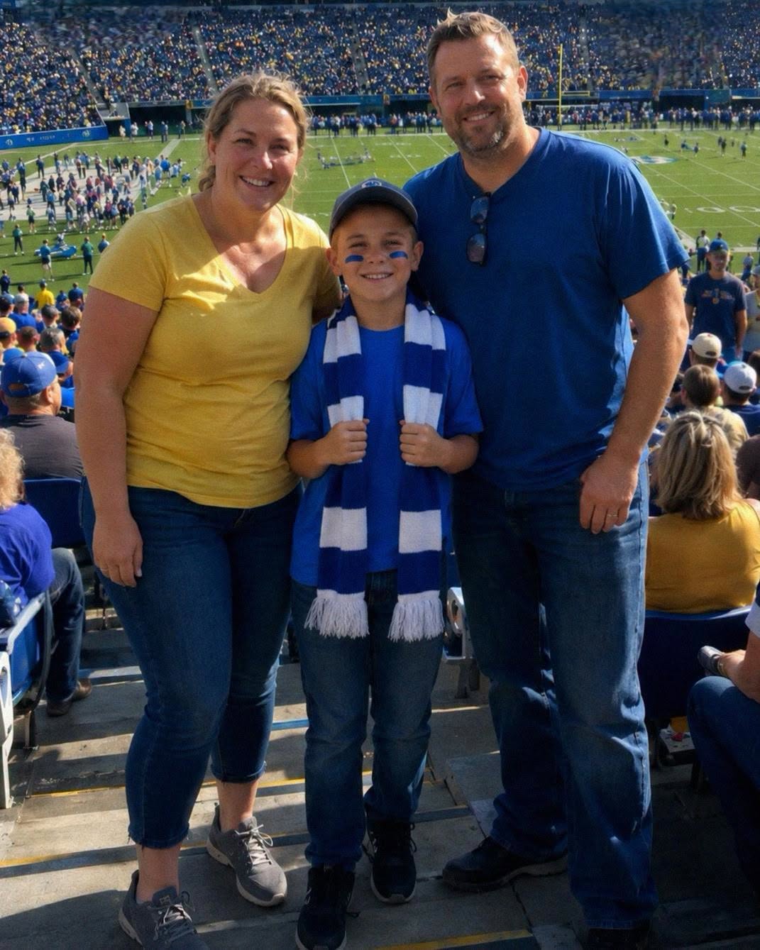 A Father and Mother Take Their Seriously Ill 10-Year-Old Son to His Dream Football Game, but What Happens on the Stadium Screen Turns a Special Family Day Into an Unforgettable Memory