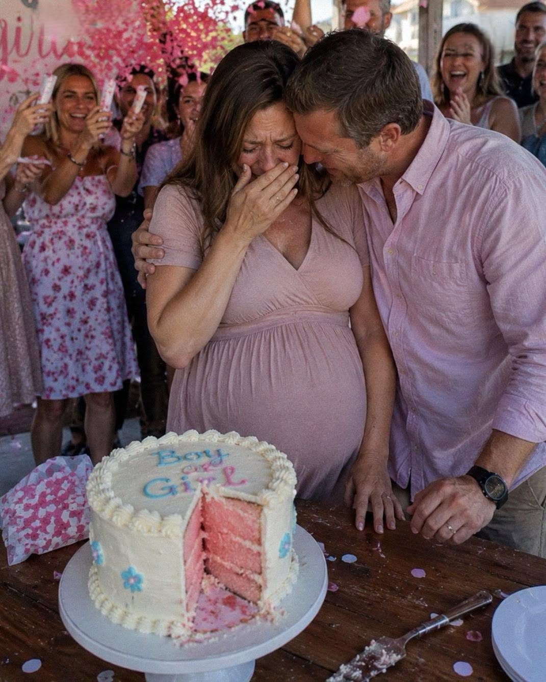 My Daughter Cut Into Her Gender-Reveal Cake and Began to Cry—Then the Baker Quietly Pulled Me Aside