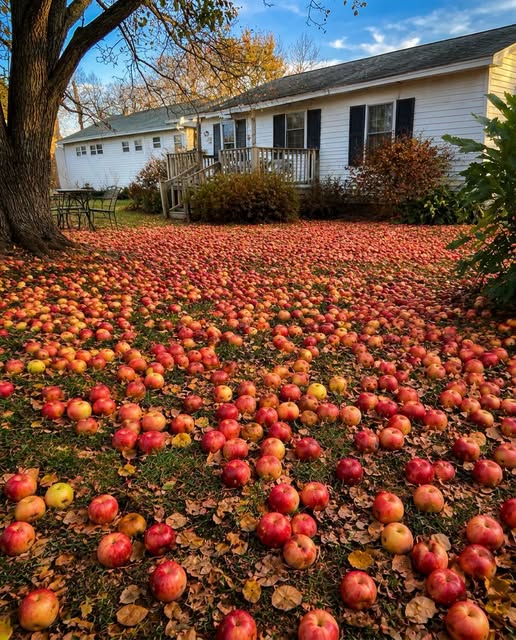 My Neighbor Demanded That I Remove My Apple Tree — Then One Morning, I Found Hundreds of Apples Covering My Yard