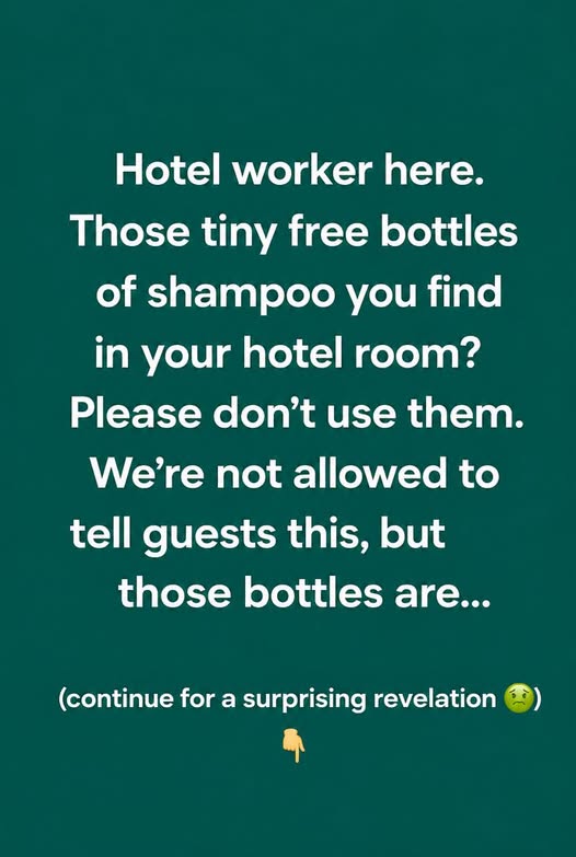 The Truth About Those Tiny Hotel Shampoo Bottles: What Guests Should Know Before Using Them