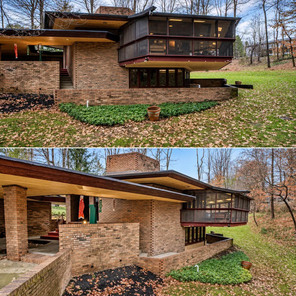 Akron Mid-Century Modern Home Blends Natural Materials, Architectural Character, and Timeless Design