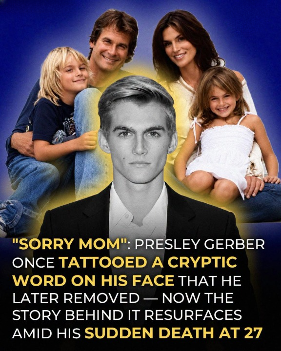 The Story Behind Presley Gerber’s Face Tattoo Has Resurfaced, Bringing New Attention to the Meaning He Wanted People to See in His Unusual Design