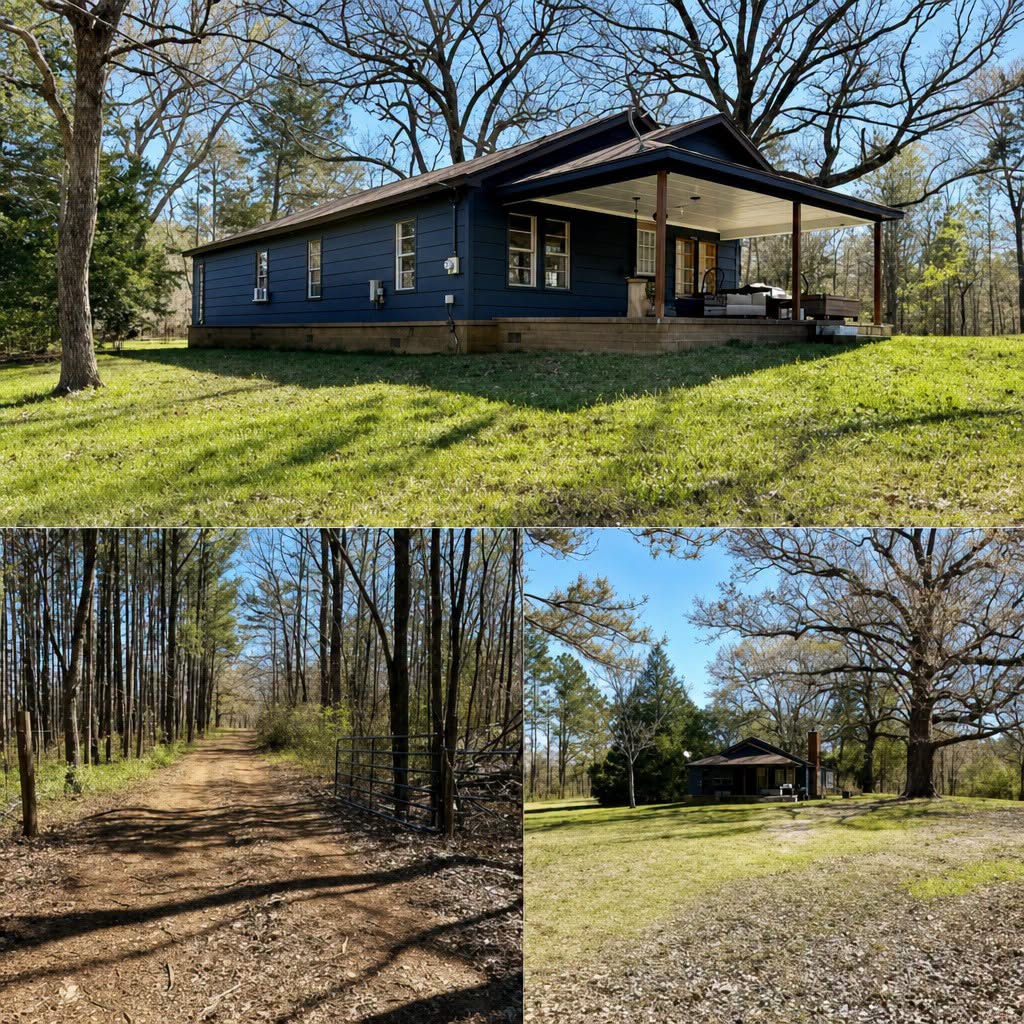 Mississippi Farmhouse on 8 Acres Offers Space, Character, and a Chance to Create Something Special