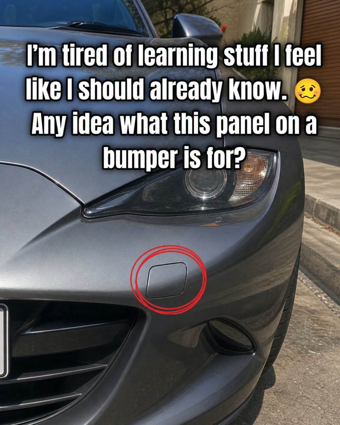 I Finally Asked What This Small Panel on a Car Bumper Is Actually For—and the Answer Is More Useful Than I Expected
