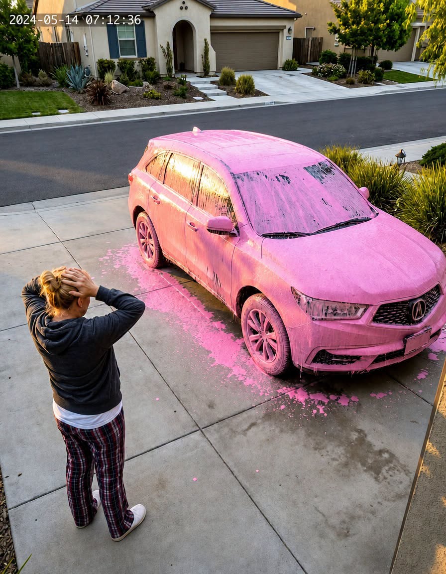 My Neighbor Repainted My Car Pink — Then Something Unexpected Happened the Next Morning