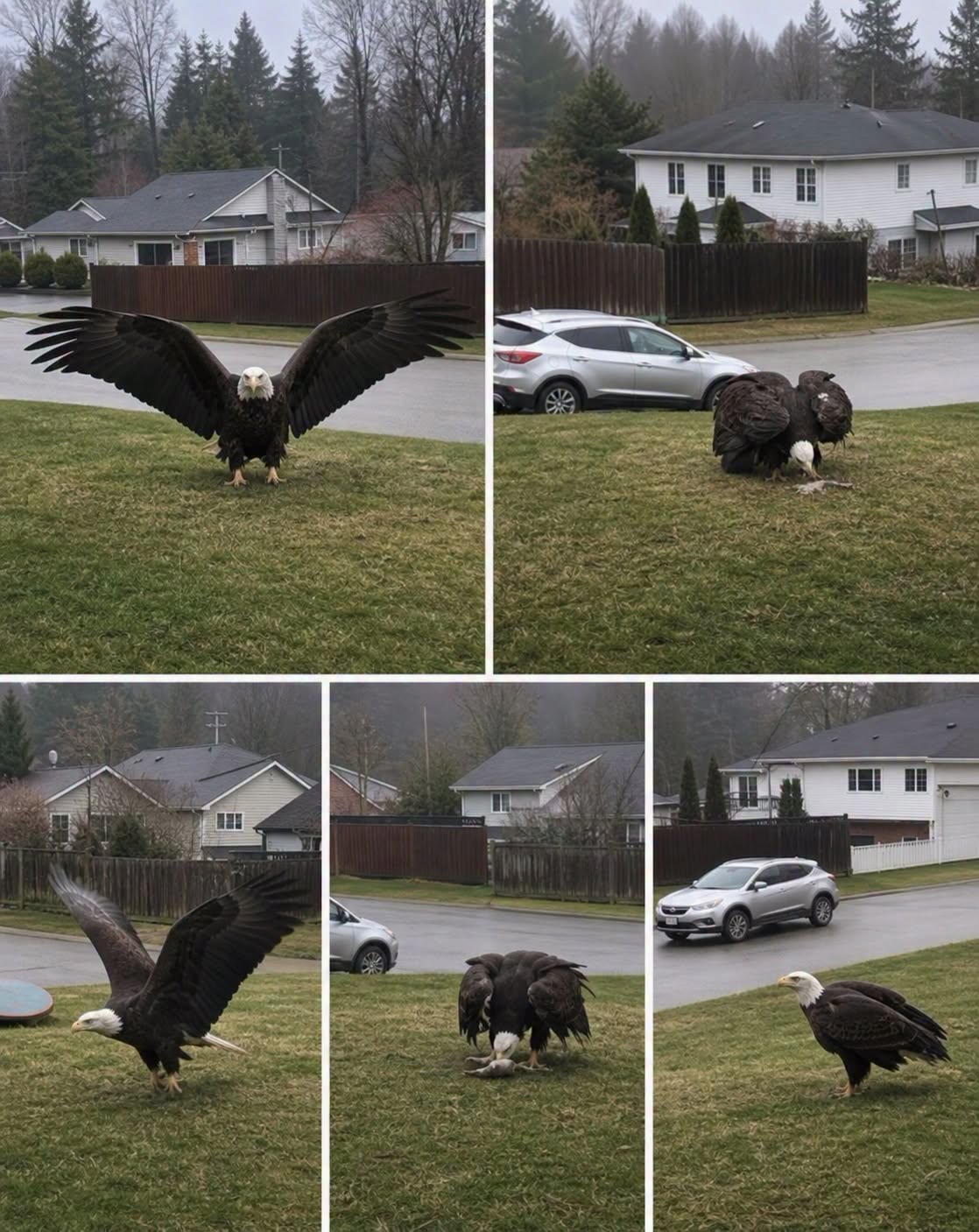 A Giant Eagle Captured Attention After an Unexpected Encounter in the Wild, Leaving Onlookers Amazed by the Bird’s Impressive Size and Powerful Presence
