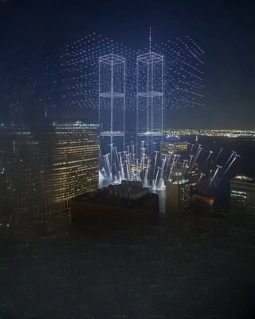 2,977 Lights Illuminate New York Harbor in a Moving Tribute to the Lives Lost on September 11, 2001