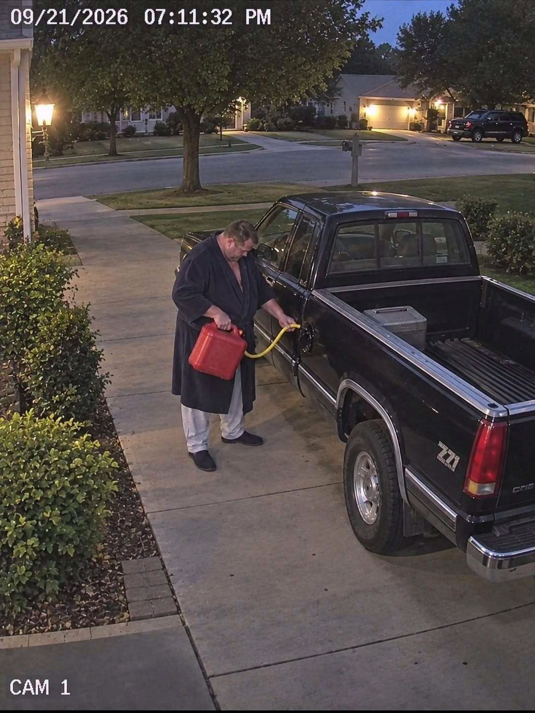 My Neighbor Kept Taking Gas From My Old Pickup Because He Thought I Was Too Old to Need It — Until a Security Camera Revealed the Truth
