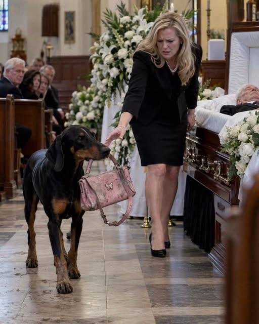 My Sister Refused to Let Dad’s Dog Attend His Funeral — Then Bruno Walked In Carrying Her Old Purse