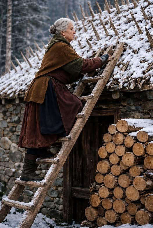 Everyone Wondered Why an Elderly Woman Covered Her Roof With Wooden Stakes — Then Winter Arrived