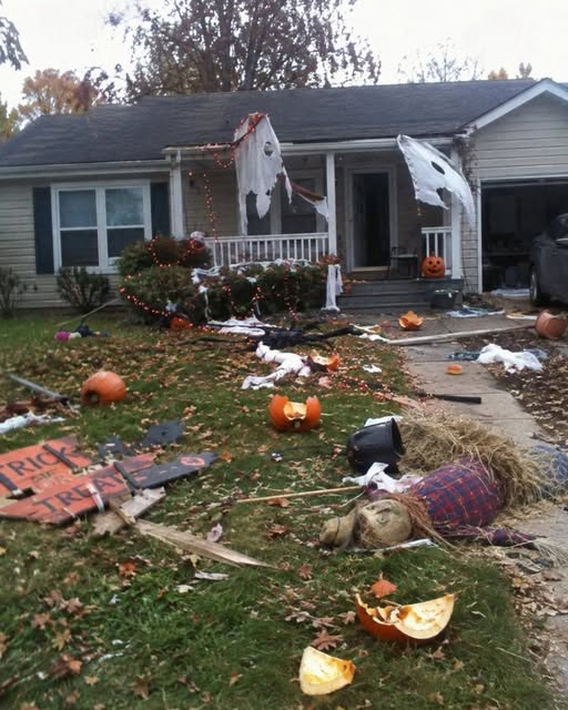 My Neighbor Destroyed My Kids’ Halloween Decorations Because They “Ruined Her View”—So I Made Her Regret It Five Minutes Later
