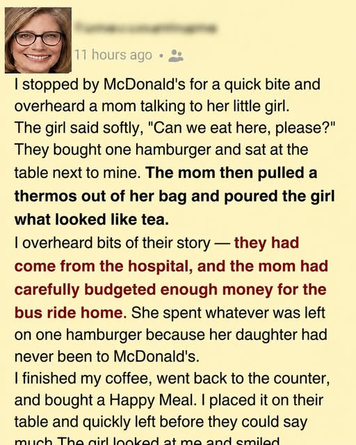 What a Simple Happy Meal Revealed About Loss, Kindness, and the Power of Being Seen